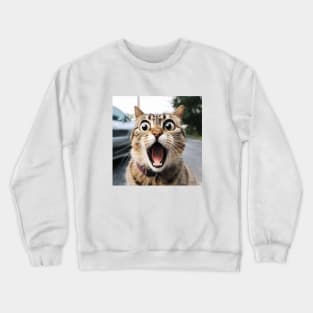 Funny Cat Meme Crewneck Sweatshirt